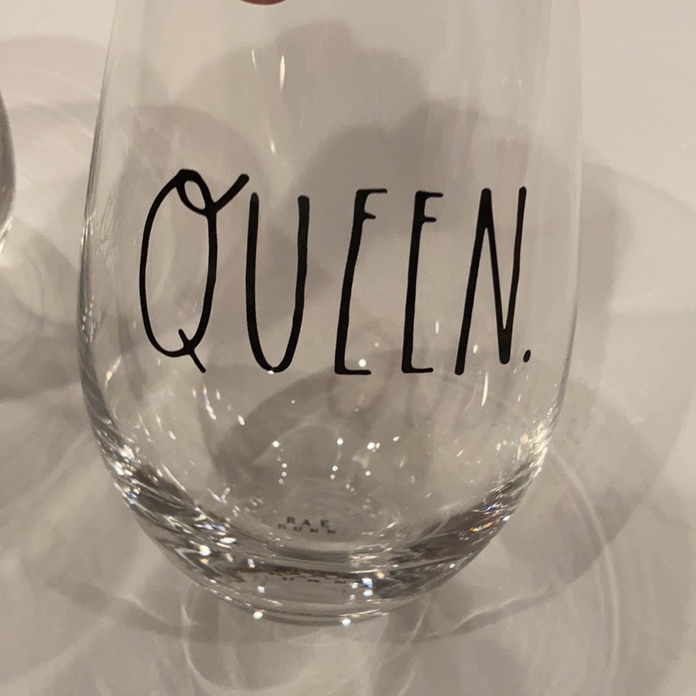Rae Dunn Wine glasses - Picture 3 of 4